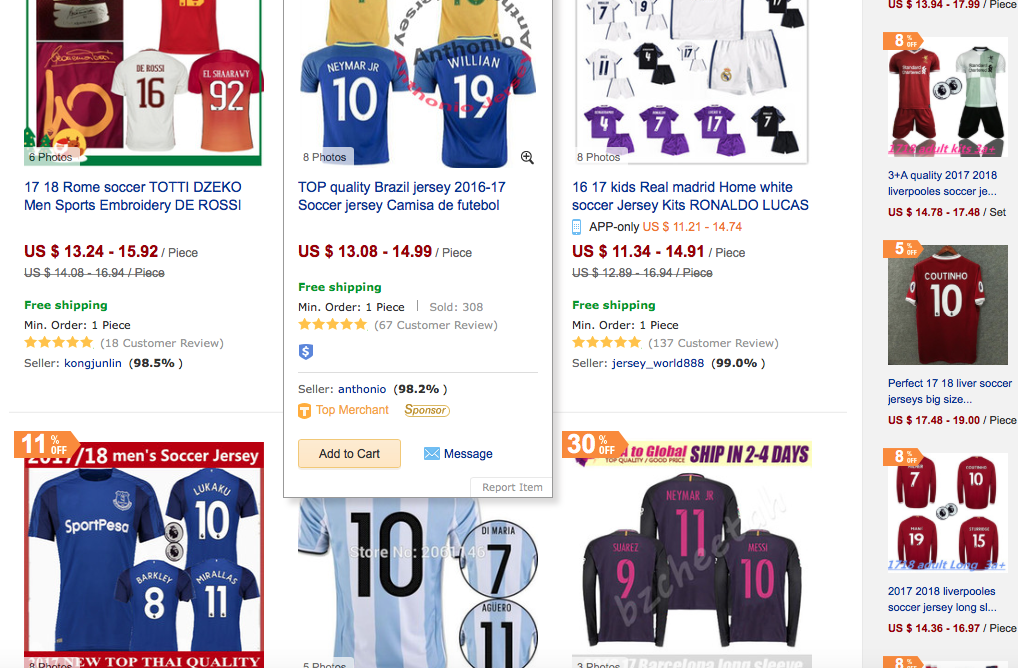 voetbalshirts verkopen in nederland -